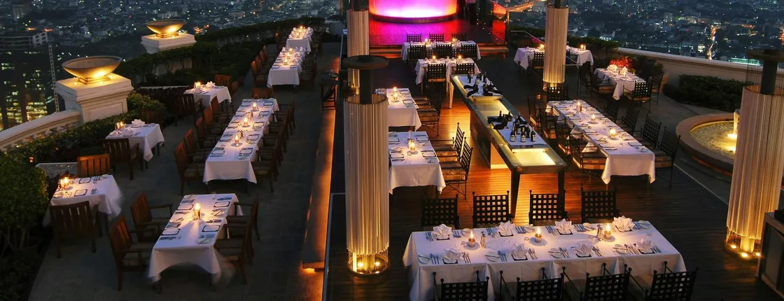 Banyan Tree Vertigo rooftop dining experience with panoramic views
