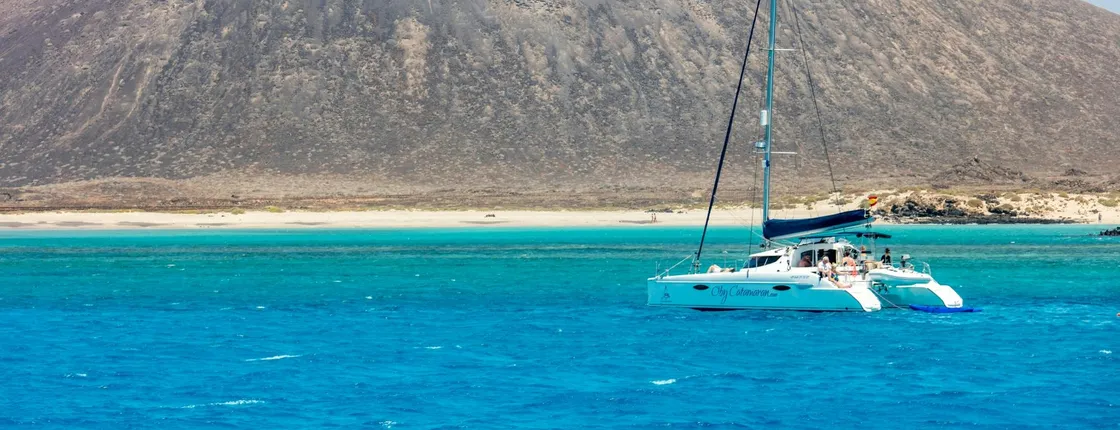 Fuerteventura Oby Catamaran Cruise to Lobos with snorkelling
