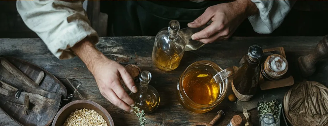Interactive tour of historic Andechs Monastery Pharmacy