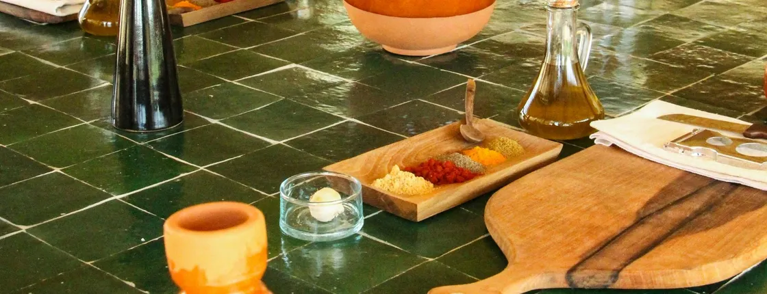 Moroccan cooking class with a local culinary expert and pickup