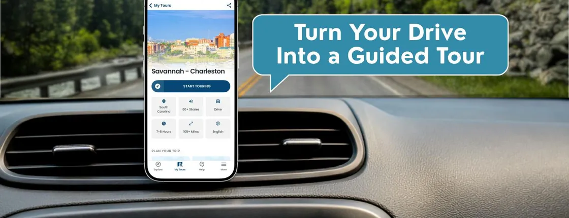 Self-guided driving audio tour from Savannah to Charleston