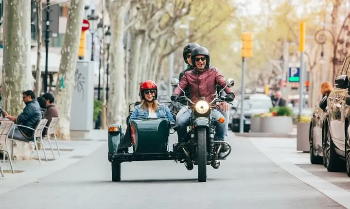 Barcelona Private Tour by Sidecar Motorcycle