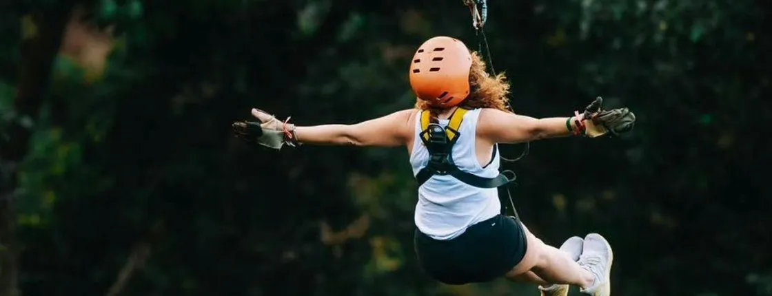 Zipline ride adventure at Tree Bridge in Koh Samui