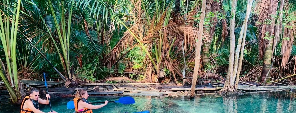 Eco-friendly kayaking journey to Khlong Nam Sai Lagoon