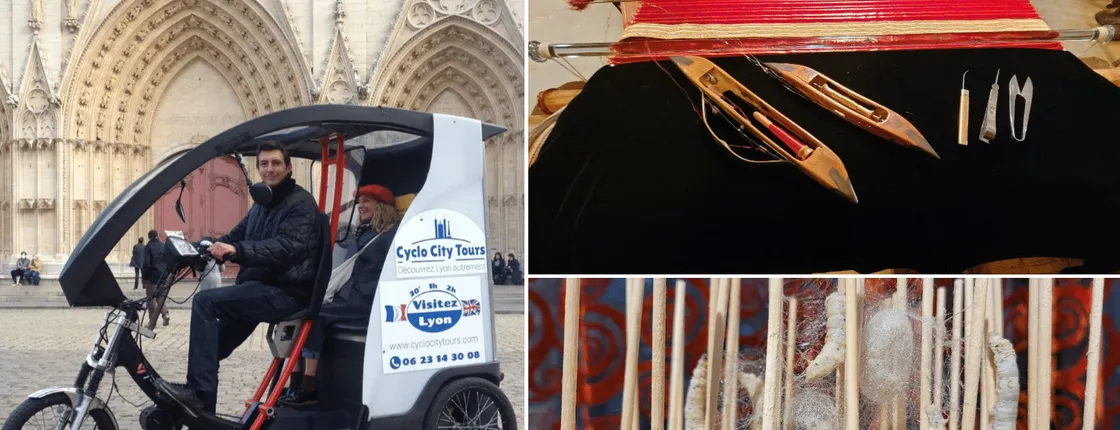 Lyon capital of Silk pedicab tour