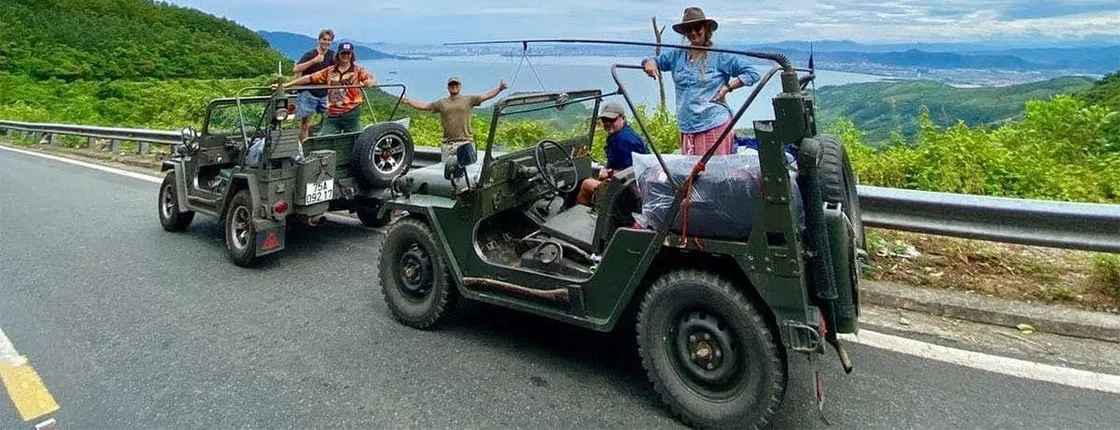 4x4 tour from Hoi An to Marble Mountain and the Son Tra Peninsula