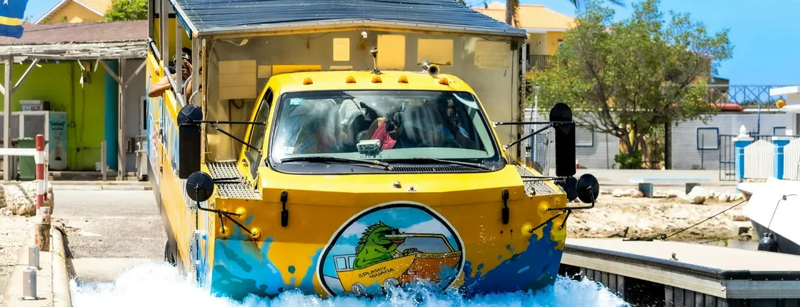 Splashy Iguana amphibious bus tour of Curaçao
