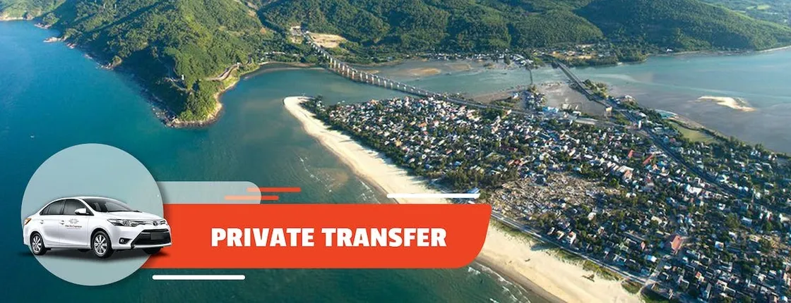 Private transfer between Hoi An's city centre and Hai Van or Lang Co