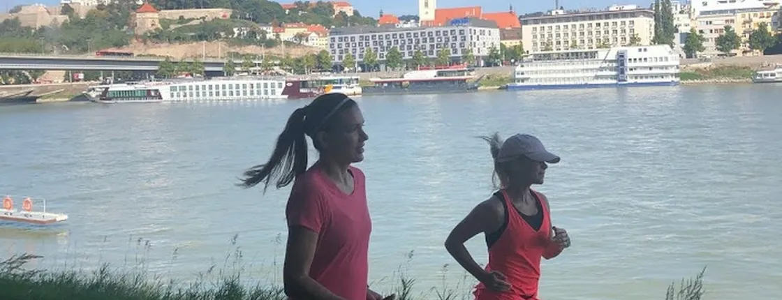 Running tour of Bratislava with a local