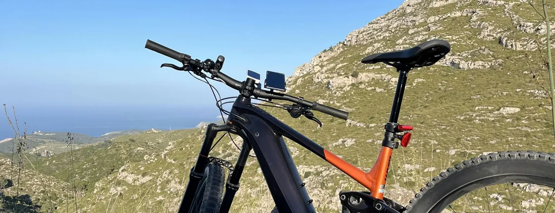 Natural landscapes self-guided e-MTB tour in Mallorca
