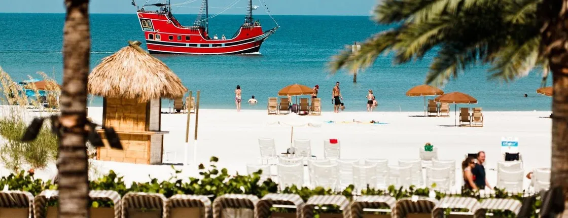 Clearwater Beach day trip with pirate cruise on Captain Memo's boat