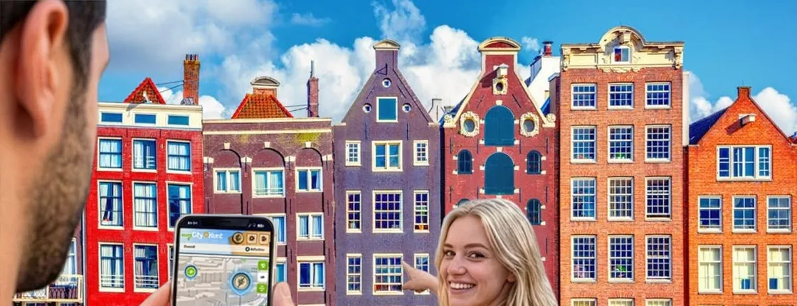 Self-guided digital scavenger hunt in Amsterdam