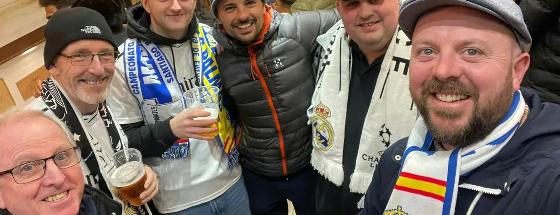 Real Madrid football matchday experience with local