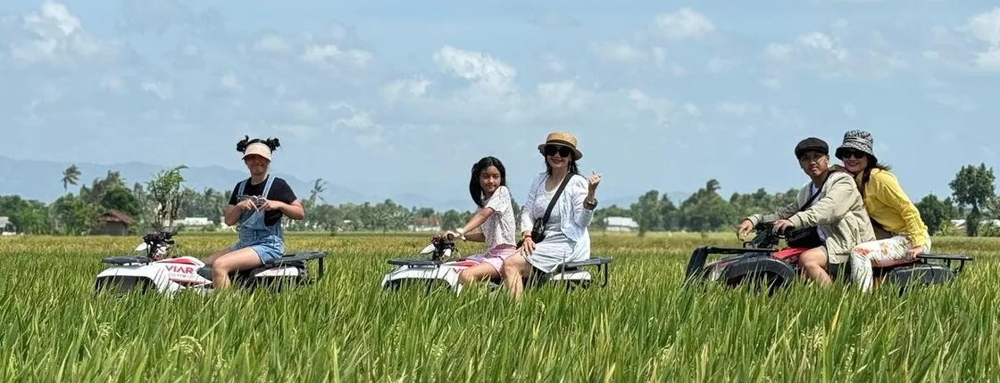 ATV ride and hidden waterfall escape in Lombok
