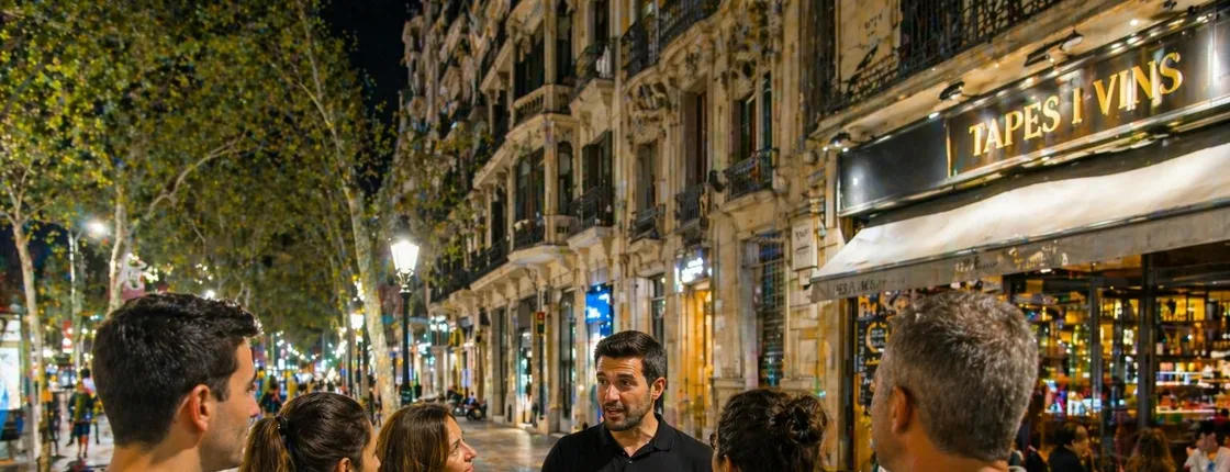 Night tapas walking tour in Barcelona Modernist Area with dinner