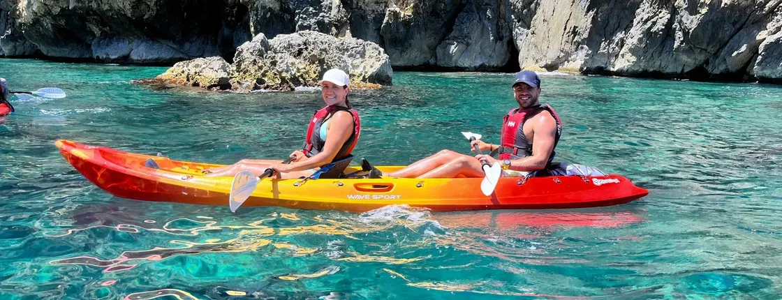 Guided kayak and snorkel adventure in Villajoyosa on the Costa Blanca