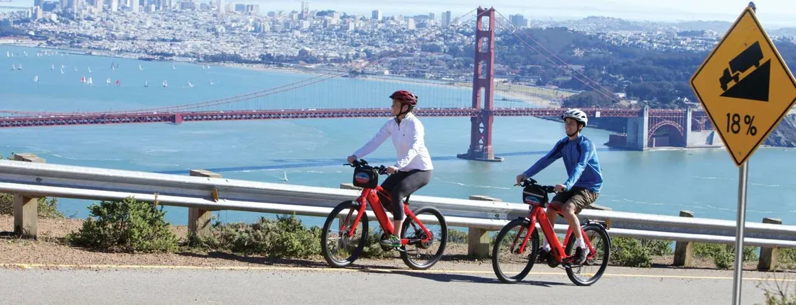 San Francisco Golden Gate Bridge guided electric bike tour