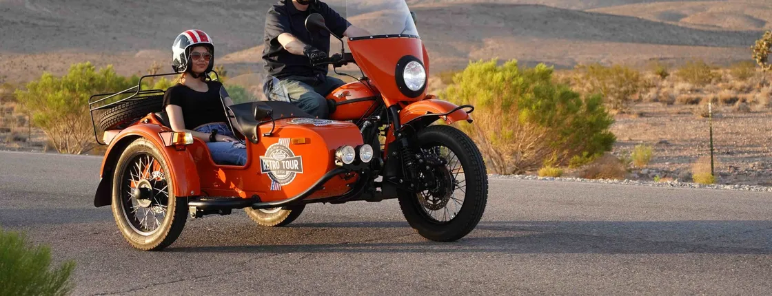 Valley of Fire and Lake Mead full day sidecar tour from Las Vegas
