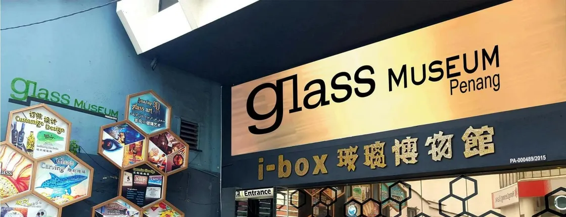 Entrance ticket to Penang Glass Museum with souvenir