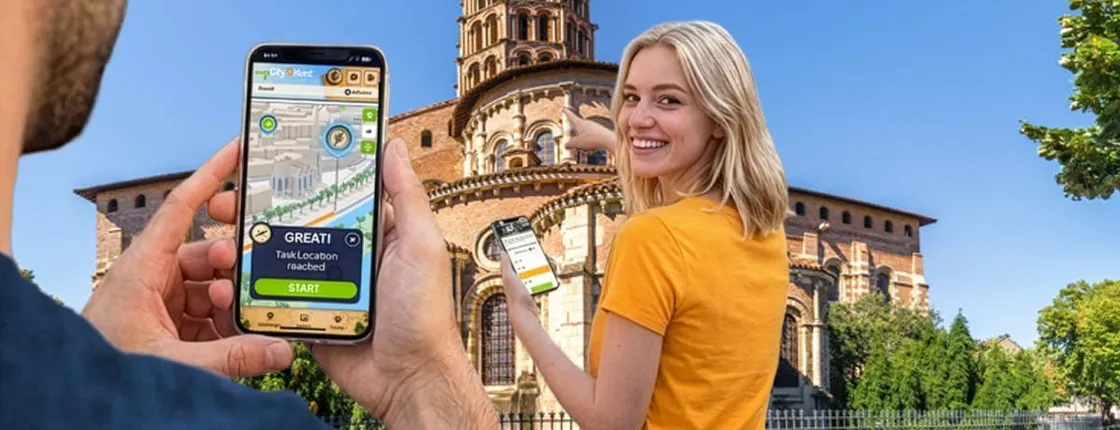 Self-guided digital scavenger hunt in Toulouse