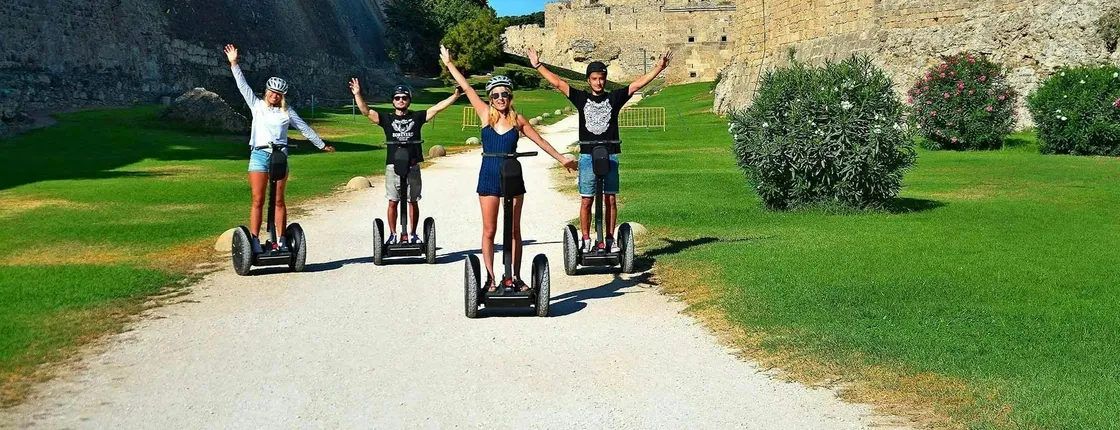 Rhodes self-balancing scooter tour through the old town