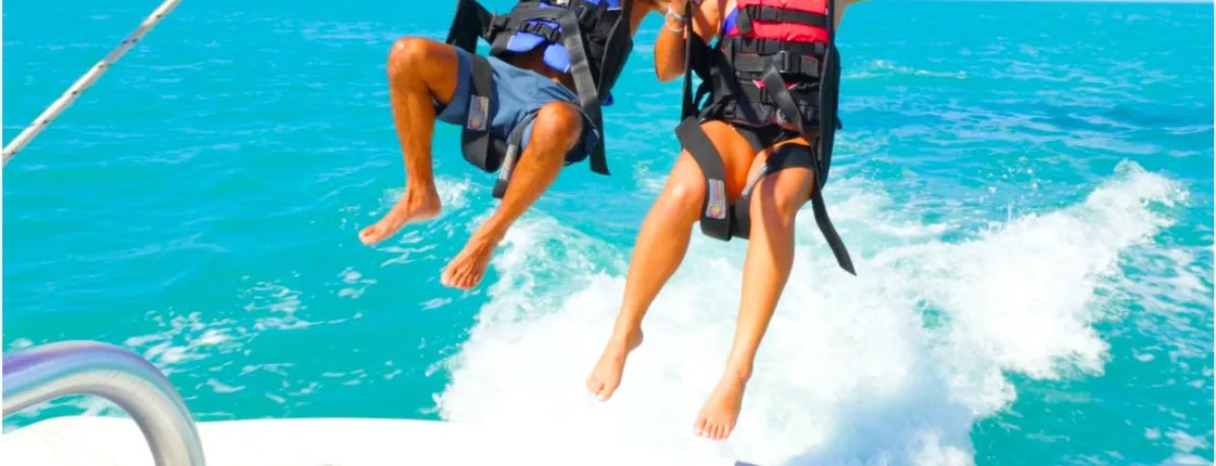 Key West Seaport parasailing ride