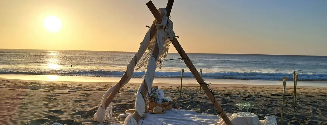 Romantic Sunset Escape At Ponta Preta Beach