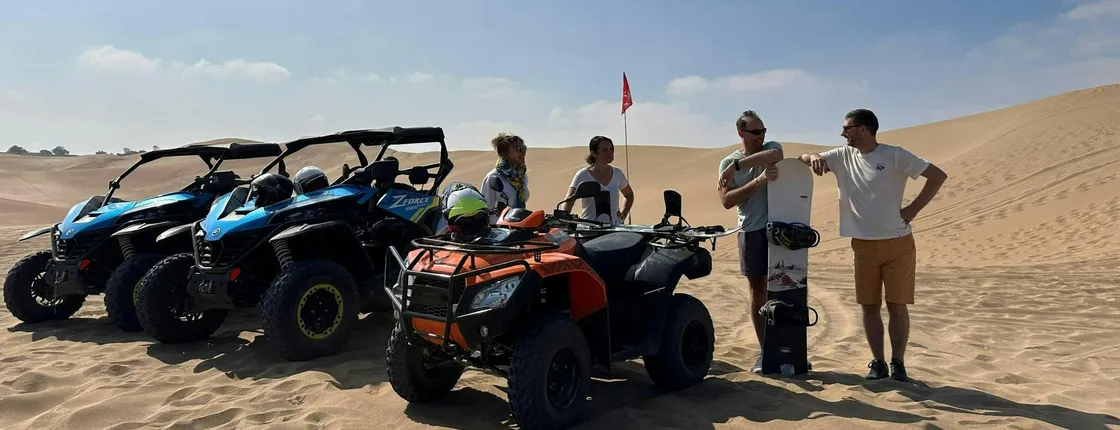 Half-day quad and sandboard experience in the Tifnit dunes