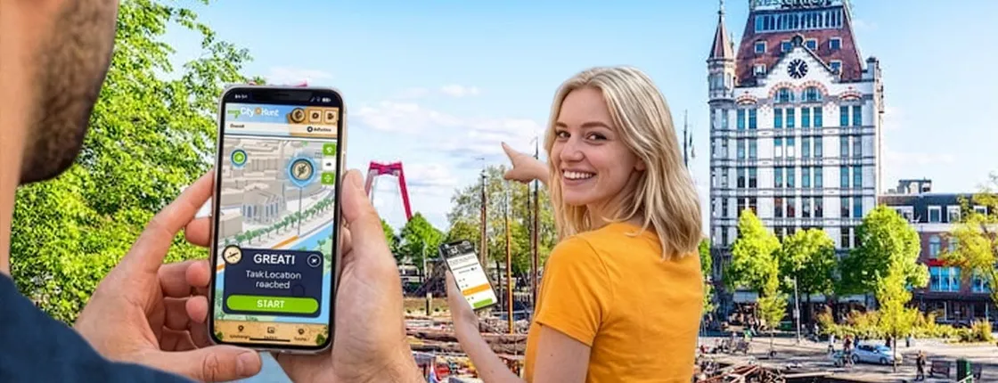 Self-guided digital scavenger hunt in Rotterdam