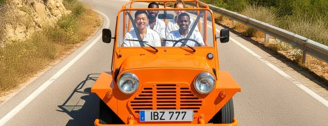 Ibiza open-top beach buggy tour with swim stop