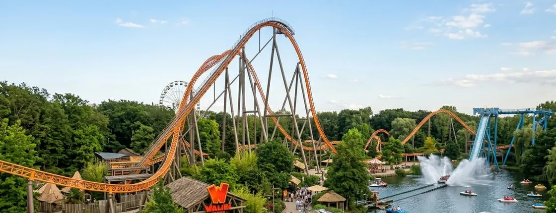Walibi Belgium entry ticket with Brussels audio guide and eSIM