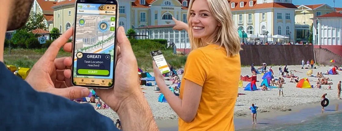 Self-guided digital scavenger hunt in Binz