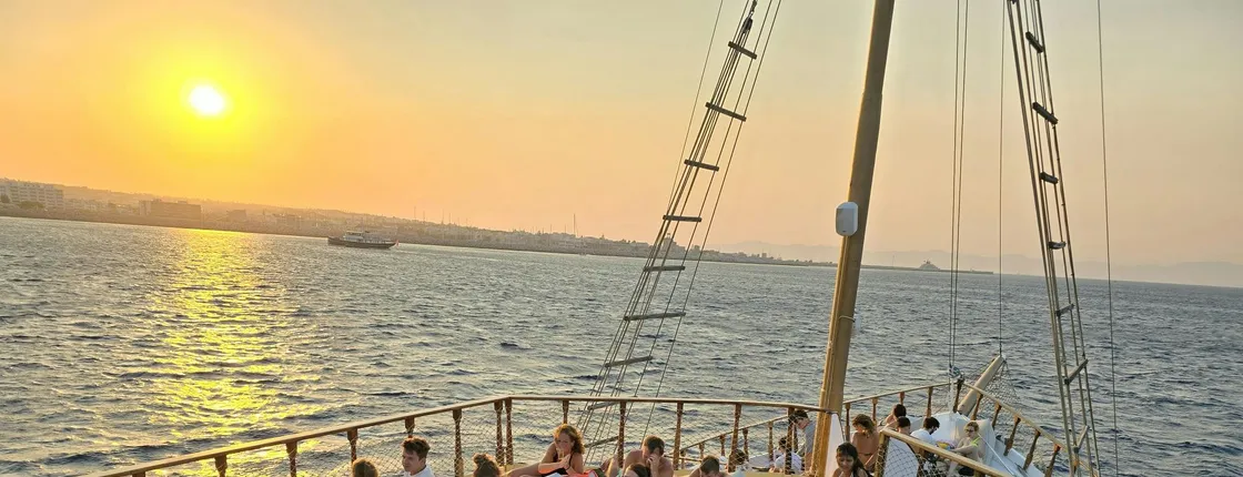 Sunset cruise in Rhodes