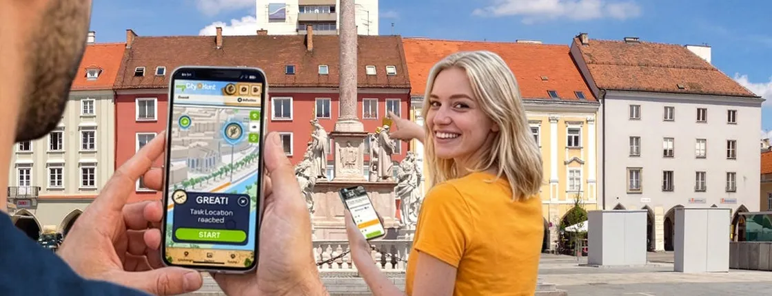 Self-guided digital scavenger hunt in Wiener Neustadt