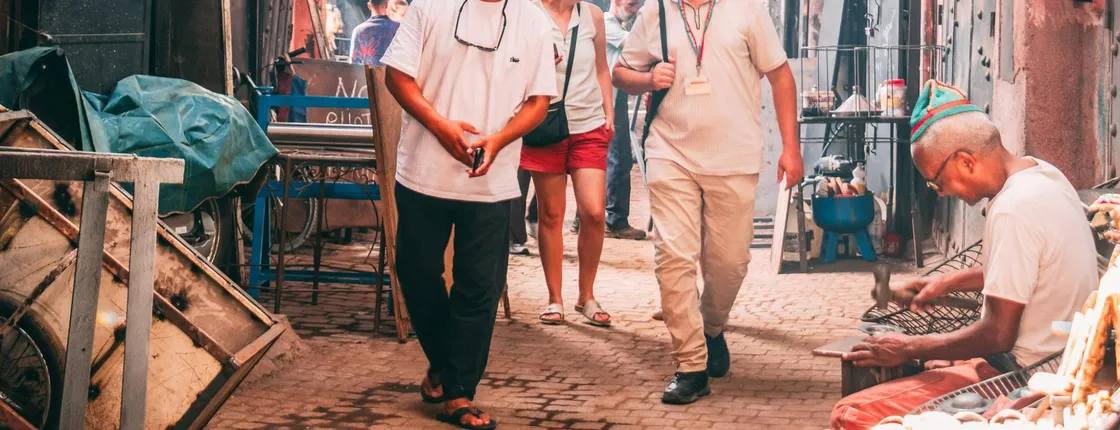 Marrakech Medina souks guided tour with artisans and tea tasting