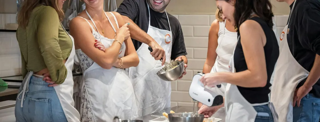 Homemade pasta and dessert cooking class in Florence's historic center