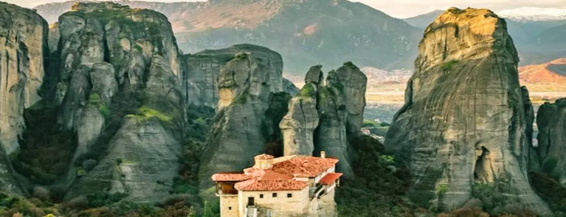 Meteora highlights and Hermit caves tour by train from Kalabaka