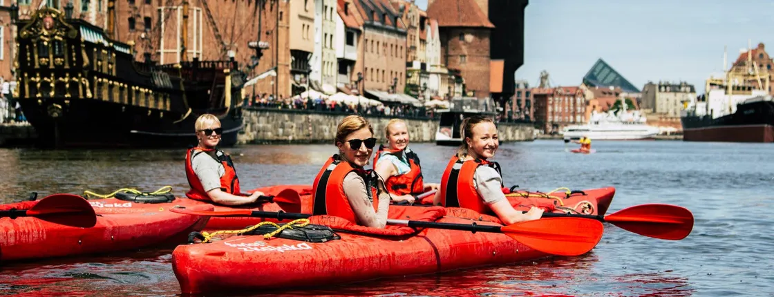 Guided kayak tour of Gdansk