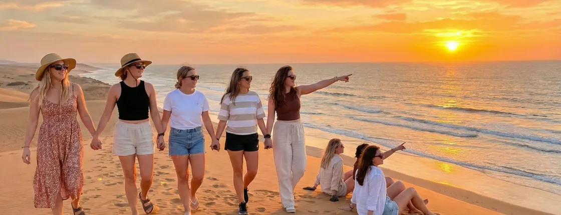 Timlaline Dunes sunset tour with canyon visit and BBQ