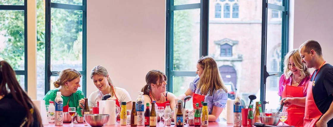 Belgian waffle making workshop and beer tasting in Ghent