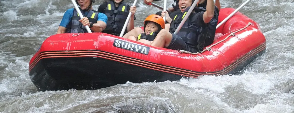 Ayung River white-water rafting with Bali pickup