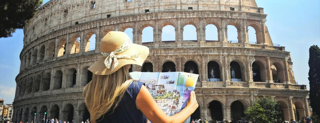 Colosseum world access with AI video guide app