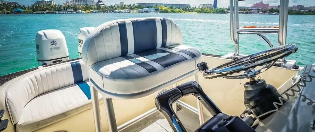 Cruise Cancun on a private boat with crew