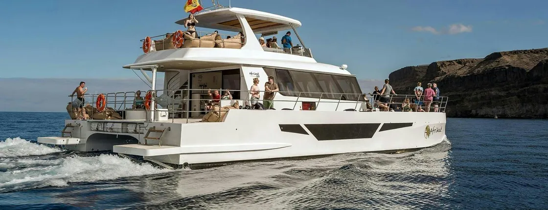 Catamaran afternoon cruise along Gran Canaria's coastline