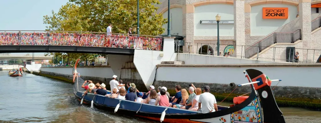 Guided boat tour through Aveiro