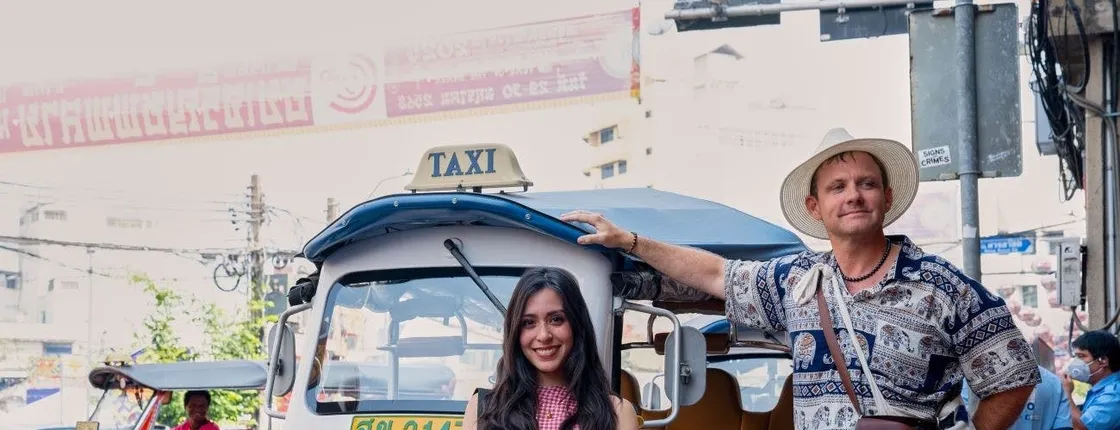 Electric tuk tuk tour through Bangkok Thonburi and Wang Lang districts