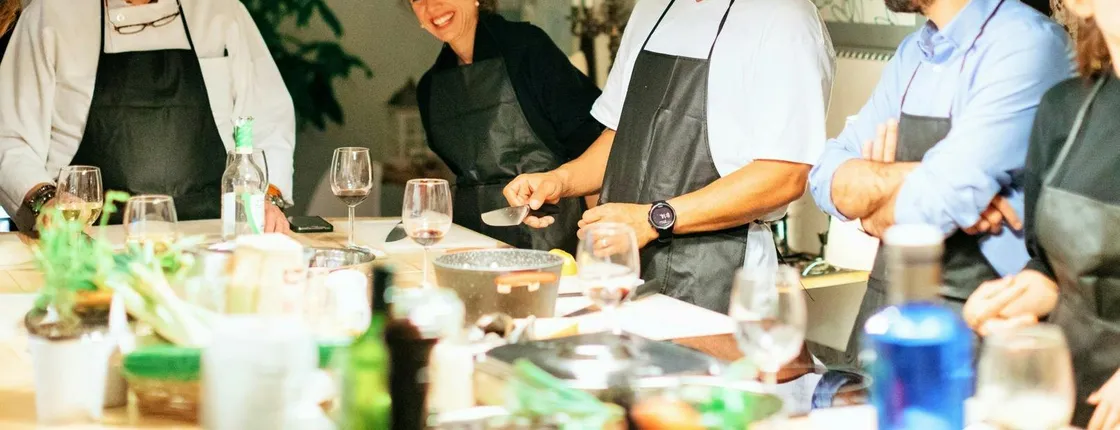 Mediterranean cooking class, tapas sampling and dinner