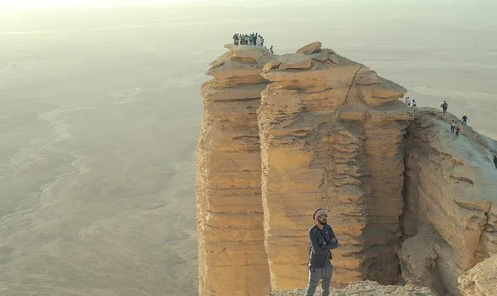 Edge of the World with 4x4 vehicle, camels, Dinner and stargazing
