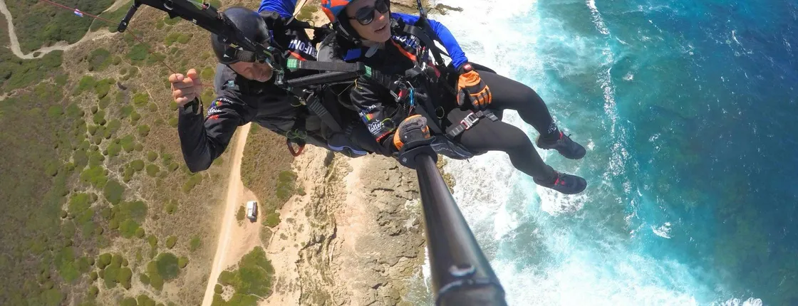 Castelsardo Tandem Paragliding Flight in Littigheddu