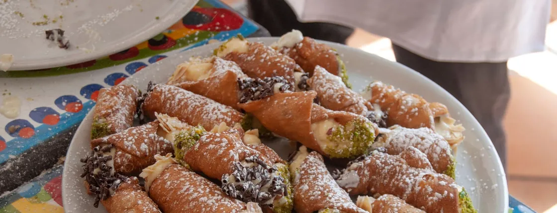 Cannoli making class in Taormina